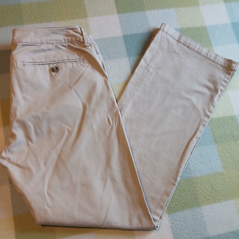 American Eagle Pants Womens 10 Brown Tan Beige Khaki Kick Boot Stretch